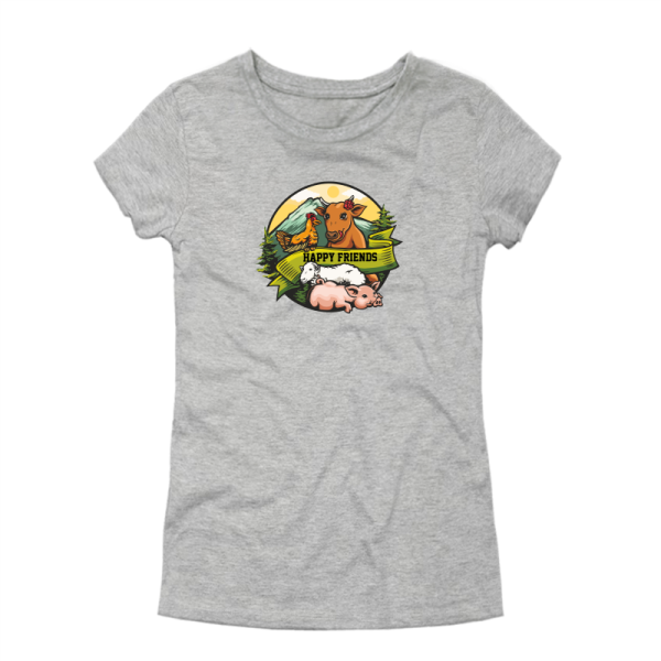 Дамска тениска с цветен принт MY FRIENDS Дамска тениска с цветен принт MY FRIENDS