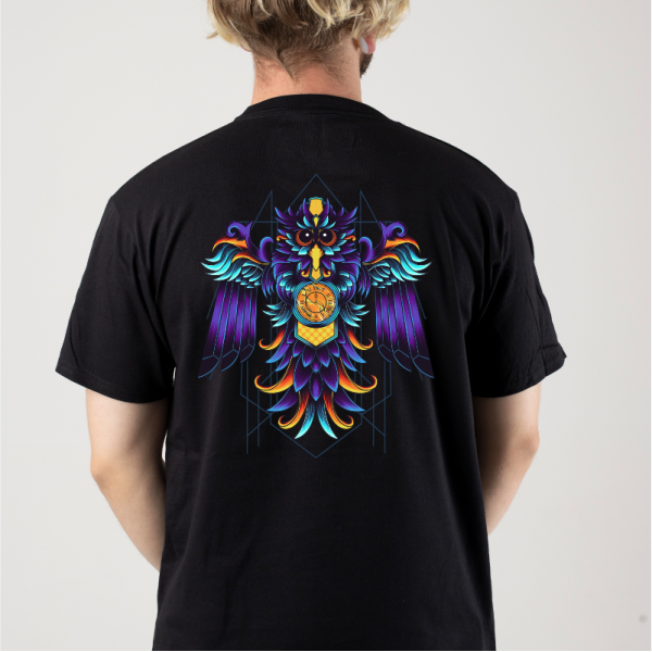 Тениска с цветен принт OWLY CLOCK Тениска с цветен принт OWLY CLOCK