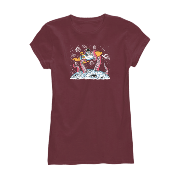 Дамска тениска с цветен принт OCTO PLANET Дамска тениска с цветен принт OCTO PLANET