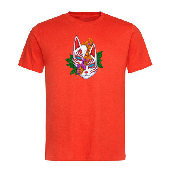 ТЕНИСКА С КАУЗА мъжка с цветен принт CAT MASK