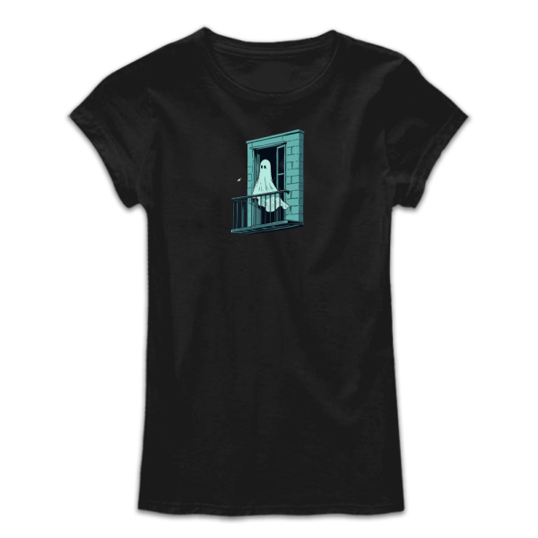 Дамска тениска с цветен принт GHOST TIME Дамска тениска с цветен принт GHOST TIME