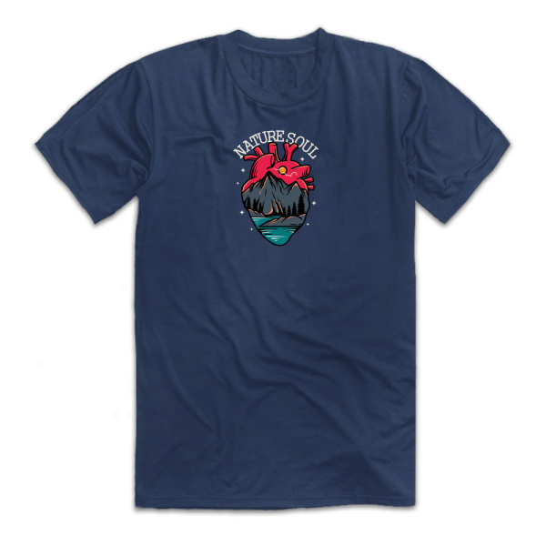 Тениска с цветен принт NATURE HEART Тениска с цветен принт NATURE HEART