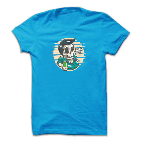 Тениска с цветен принт CHILL AND RELAX Тениска с цветен принт CHILL AND RELAX