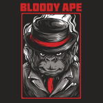 Тениска с цветен принт BLOODY APE