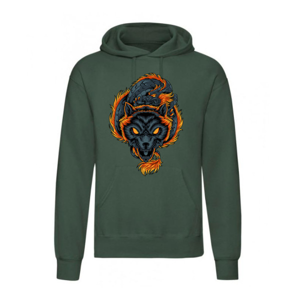 Суичър с щампа WOLF DRAGON