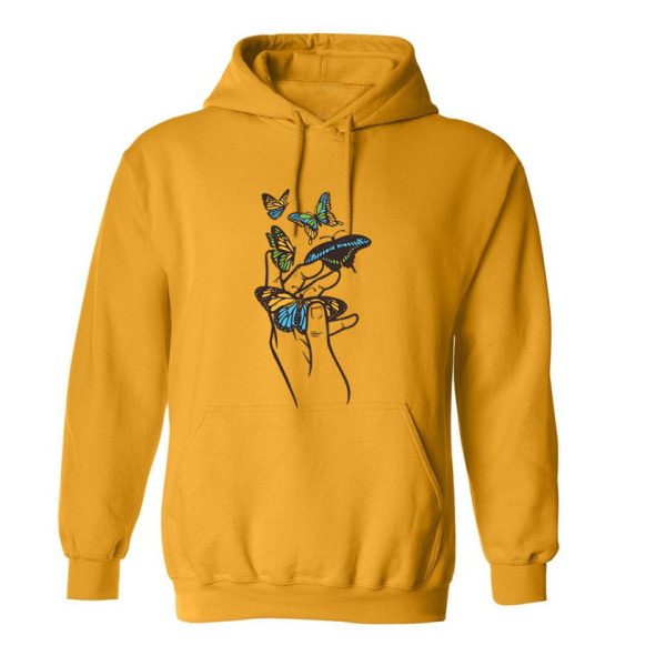 Суичър с щампа BUTTERFLIES