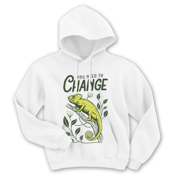 Суичър с щампа CHANGE