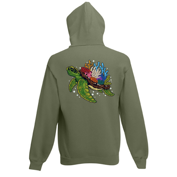 SEA TURTLE универсален суичър с качулка