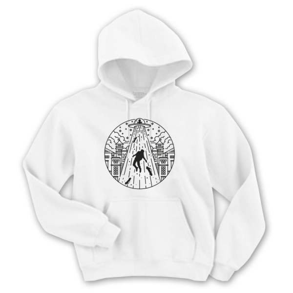 Суичър с щампа TRAPPED