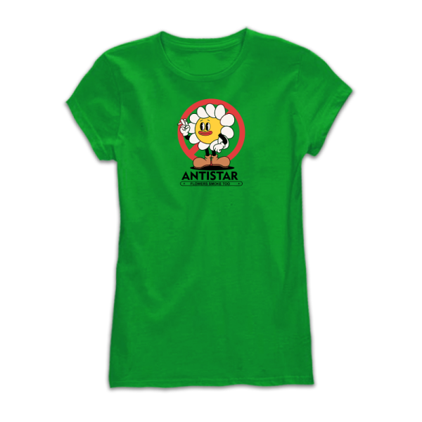 Дамска тениска с цветен принт на маргаритка FLOWERS  Дамска тениска с цветен принт на маргаритка FLOWERS