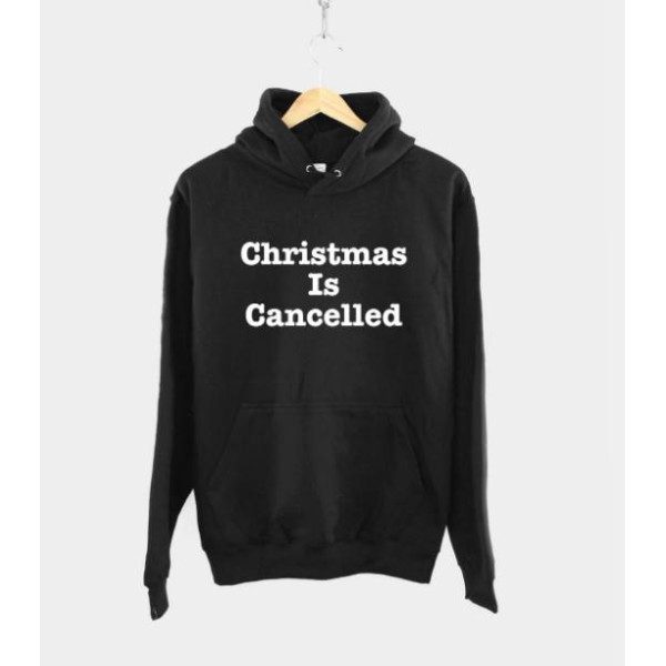 Суичър с щампа CHRISTMAS IS CANCELLED