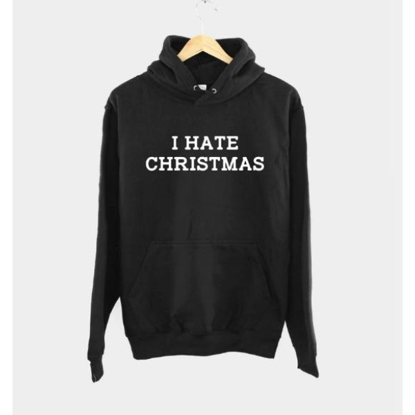 Суичър с щампа I HATE CHRISTMAS