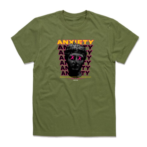 Тениска с цветен принт ANXIETY Тениска с цветен принт ANXIETY