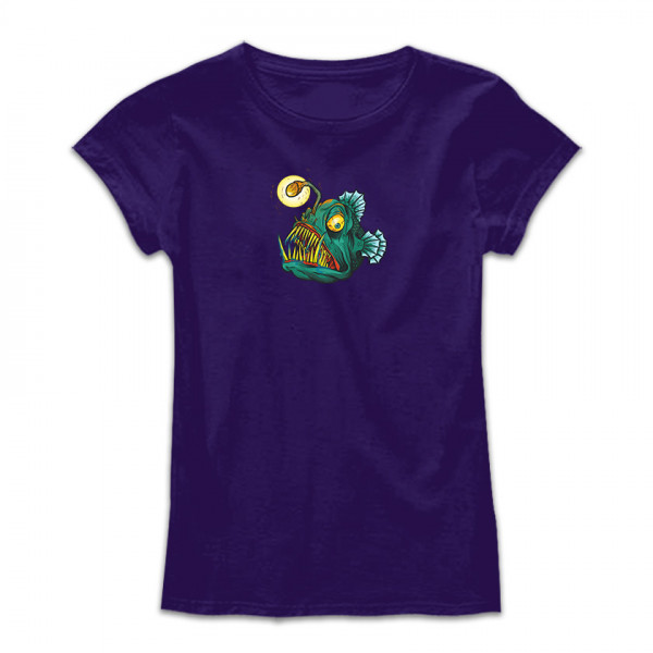 Дамска тениска с цветен принт ANGRY FISH