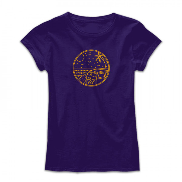 Дамска тениска с щампа BEACH TRIP