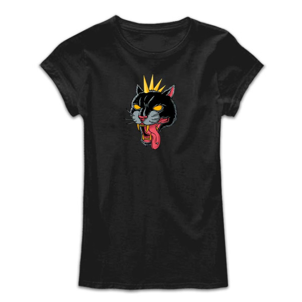 BLACK PANTER дамска тениска с директен цветен принт 