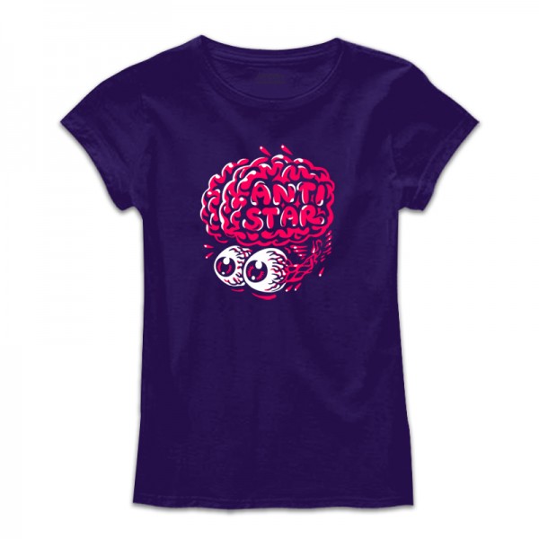 Дамска тениска с цветен принт BRAIN OUT