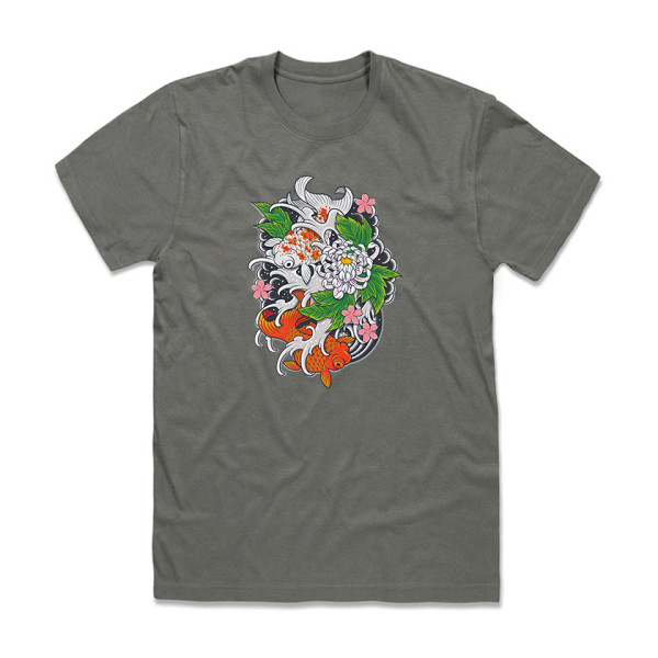 FISH WORLD унисекс / мъжка тениска с директен цветен принт