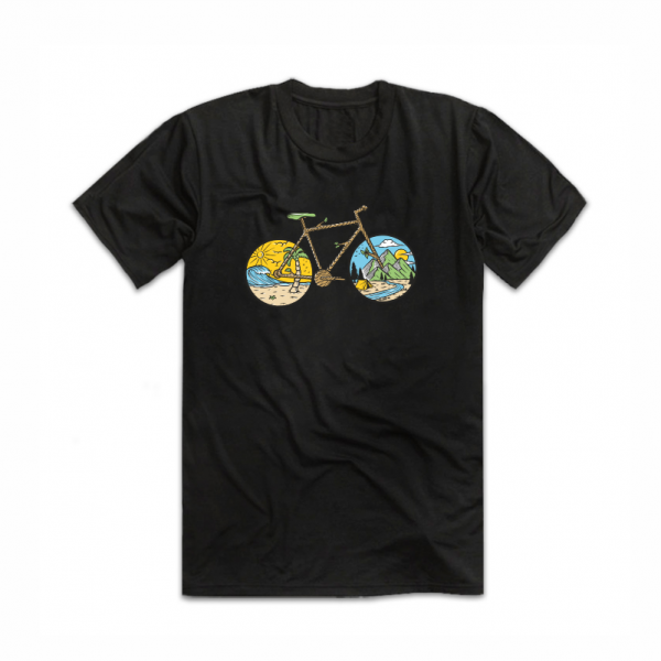 ANYWHERE унисекс / мъжка тениска с директен цветен принт 