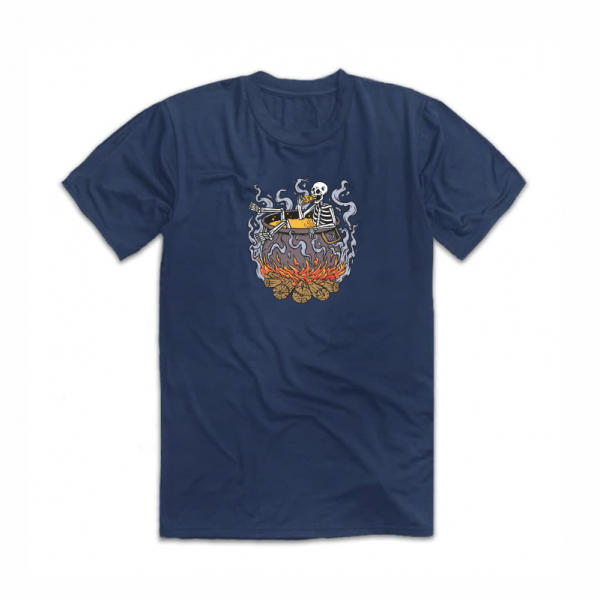 KEEP HOT унисекс / мъжка тениска с директен цветен принт 