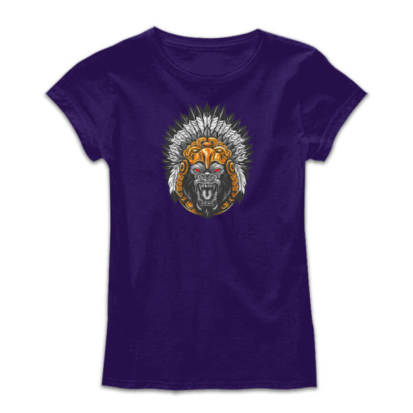 Дамска тениска с цветен принт THE KING