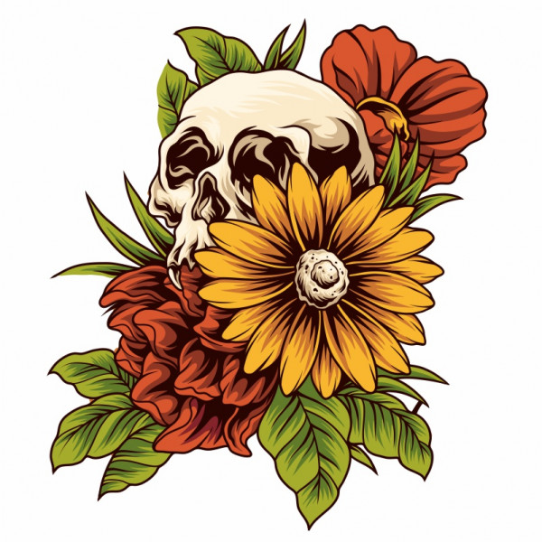 NATURE MORTE унисекс / мъжка тениска с директен цветен принт 