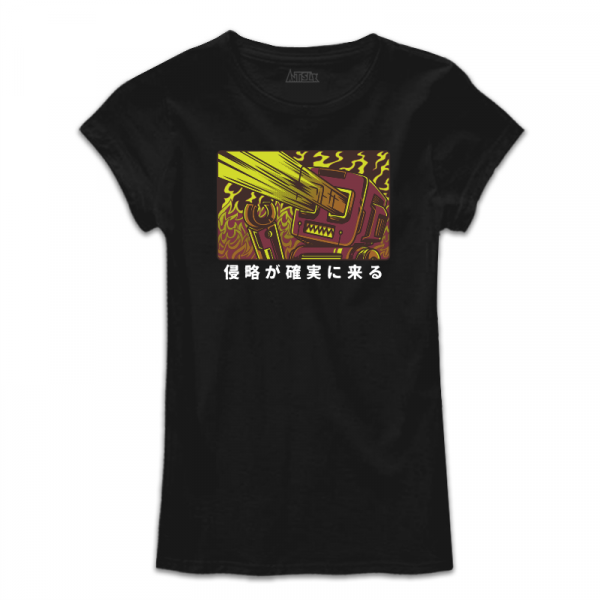 Дамска тениска с цветен принт ROBOTS