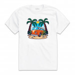 SUMMER BEACH унисекс / мъжка тениска с директен цветен принт 