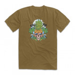 PINEAPPLE SKULL Унисекс / мъжка тениска с директен цветен принт 