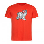 DEEP SPACE Унисекс / мъжка тениска с директен цветен принт 