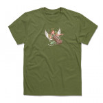 ANGEL Унисекс / мъжка тениска с директен цветен принт 