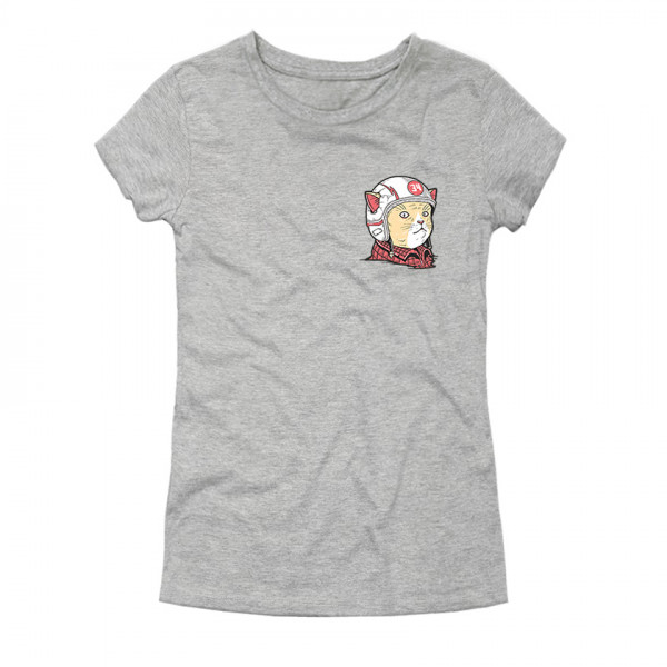 CAT RACER дамска тениска с директен цветен принт 