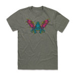 CHTULU унисекс / мъжка тениска с директен цветен принт