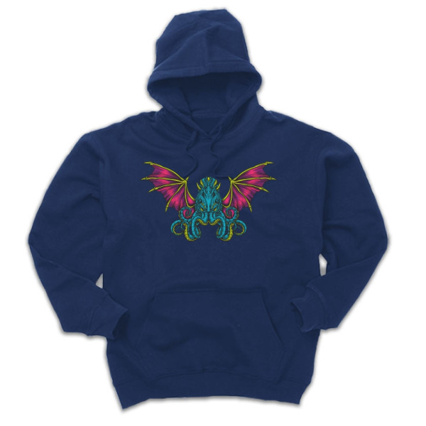 CHTULU универсален суичър с качулка и директен цветен принт на гърба CHTULU универсален суичър с качулка и директен цветен принт на гърба