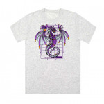 CYBER DRAGON унисекс / мъжка тениска с директен цветен принт 