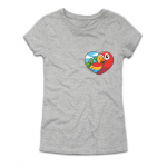 PARROT HEART дамска тениска с директен цветен принт