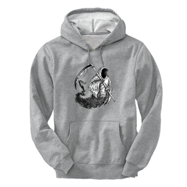 DEATH WISH универсален суичър с качулка и директен цветен принт