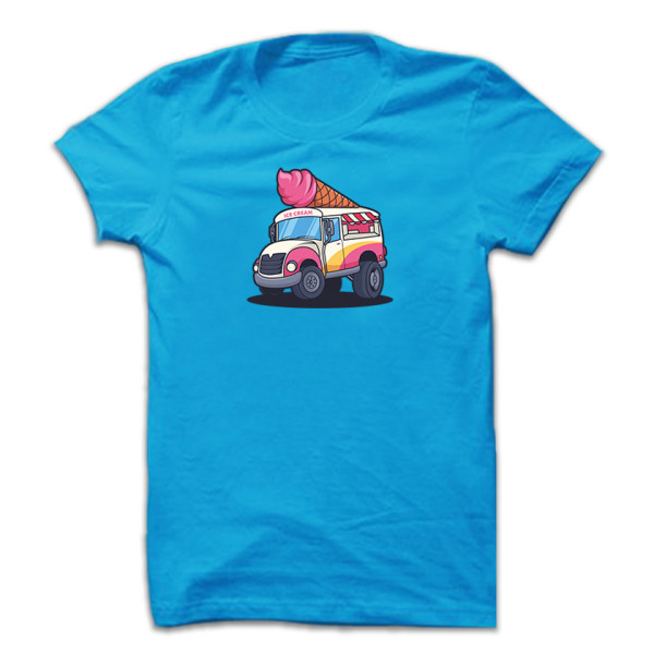ICECREAM TRUCK унисекс / мъжка тениска с директен цветен принт