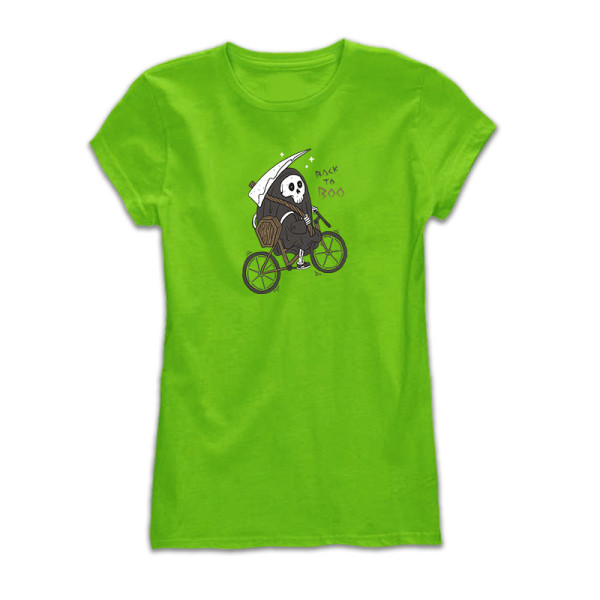 BACK TO BOO дамска тениска с директен цветен принт 