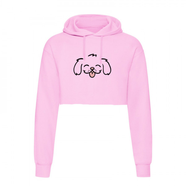 Кроп суичър DOG FACE