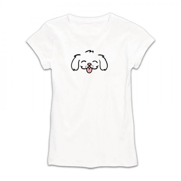 Дамска тениска с щампа DOG FACE