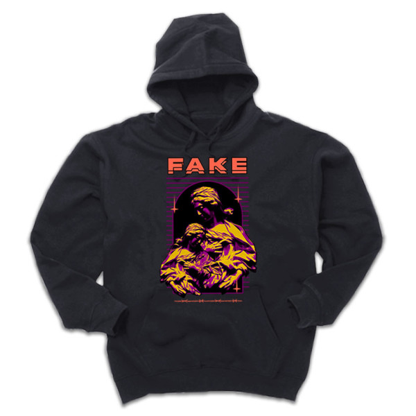 Суичър с щампа FAKE Суичър с щампа FAKE