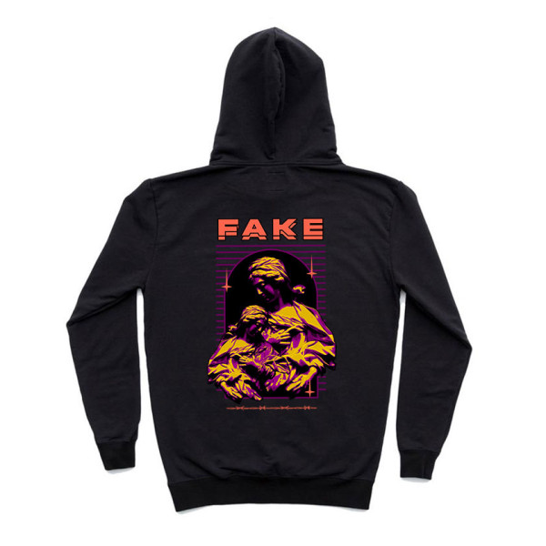 FAKE универсален суичър с качулка