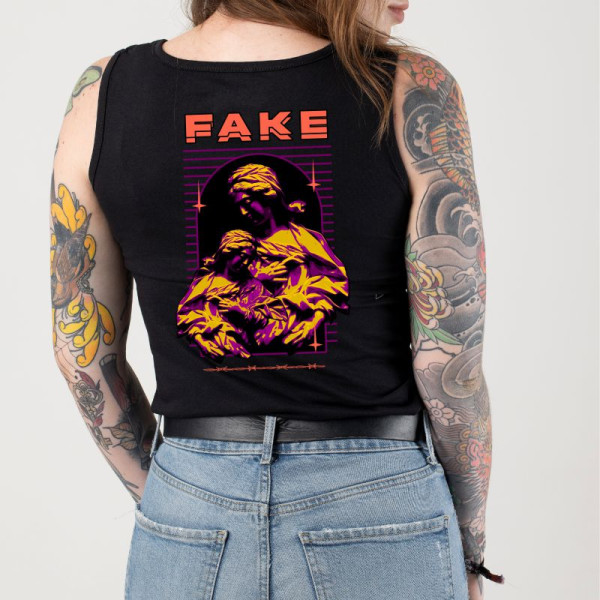 Потник с щампа FAKE