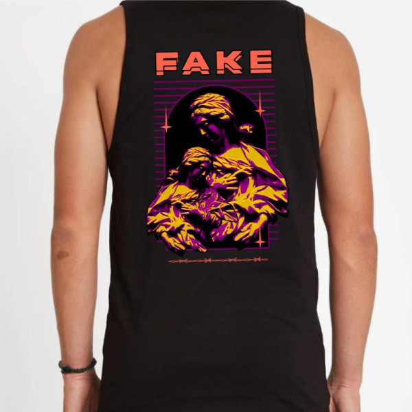 Потник с щампа FAKE