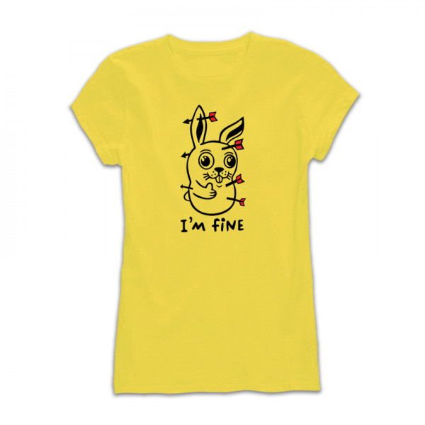 Дамска тениска с щампа FINE