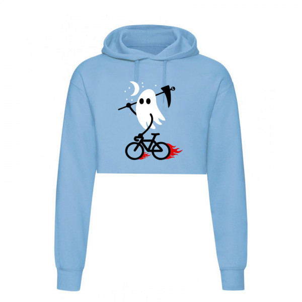 Кроп суичър GHOST BIKER