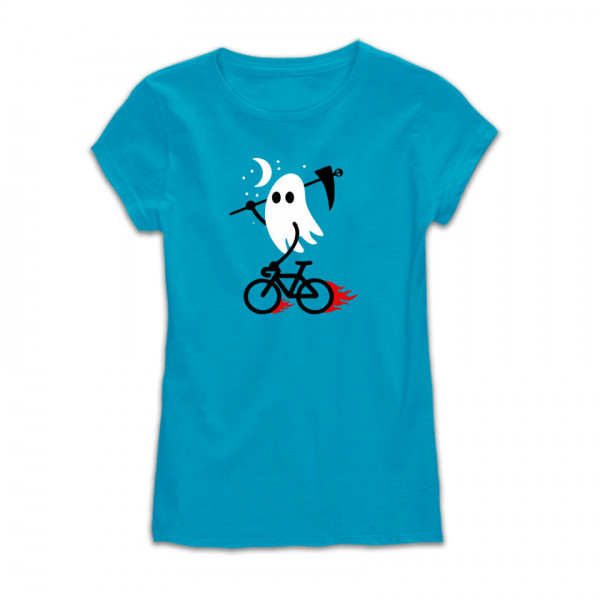 Дамска тениска с щампа GHOST BIKER