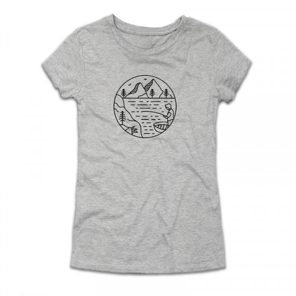 Дамска тениска с щампа GO FISHING