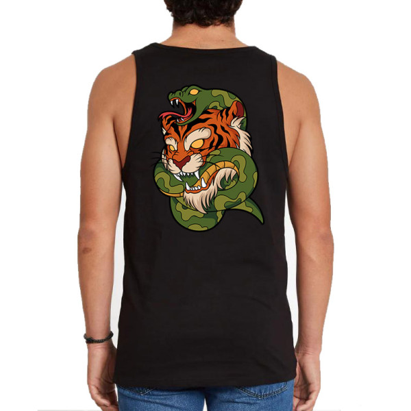 Потник с щампа TIGER VS SNAKE